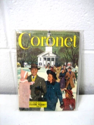 CORONET January 1949 CARL SANDBURG STEINWAY PIANOS YOSEMITE PARKER BROS GAMES Foto 1 de 2