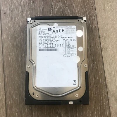 Fujitsu Limited MAX MAX3036NP 36GB 15K U320 68pin SCSI Hard Drive CA06560-B160 - Image 1 of 4
