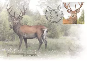 ESTONIA 2023 - Estonian fauna - red deer (FDC) - Picture 1 of 1