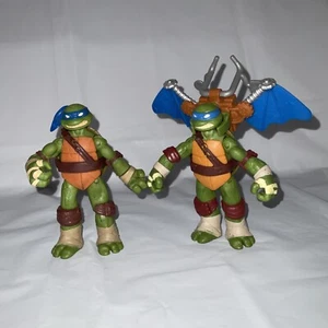 Playmates 2012 Teenage Mutant Ninja Turtles Leonardo Action Figures X2 TMNT - Picture 1 of 3