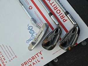 US KIDS GOLF UL-57s LONGLEAF PUTTER LH, & 7 Iron & P Wedge, Left Hand Club Lot - Picture 1 of 24