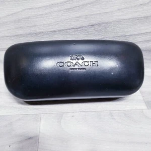 Coach New York Black Hard Clam Shell Eye Glasses Sunglasses Case - CASE ONLY - Picture 1 of 7