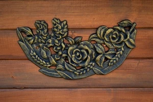 Rosen Kaminplatte Kaminbild Eisenguss Wandbild Gussplatte Gusseisen Rost CA003 - Bild 1 von 9