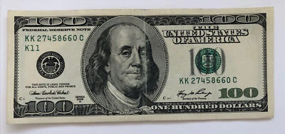 2006 A Series  $100 Bill S# KK 27458660 C - Image 1 of 2