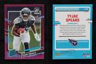 2023 Panini Donruss Rated Optic Preview Pink Prizm Tyjae Spears #396 Rookie Rc