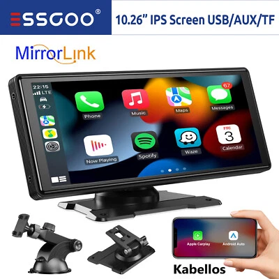 10.26" Universal Touchscreen Autoradio GPS Wireless Apple CarPlay & Android Auto - Bild 1 von 4