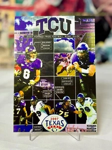 2007 TCU Horned Frogs Houston Cougars Football Program Reproduction VTG Postcard - Picture 1 of 4