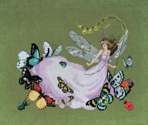 Mirabilia Cross Stitch Chart / Pattern ~ Delphine's Butterfly Brigade #MD190 - Picture 1 of 5