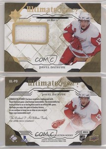 2017-18 Ultimate Collection Ultimate Legacy Jersey Pavel Datsyuk #UL-PD