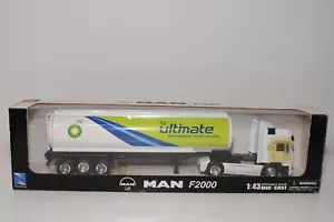 Camión A88 1:43 NEWRAY NEW RAY MAN F2000 CON REMOLQUE CISTERNA BP ULTIMATE SI... - Imagen 1 de 6