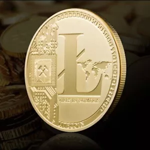 Litecoin Moneta Commemorativa Collezionismo Fisico Moneta Placcata Oro Da Collezione - Foto 1 di 3