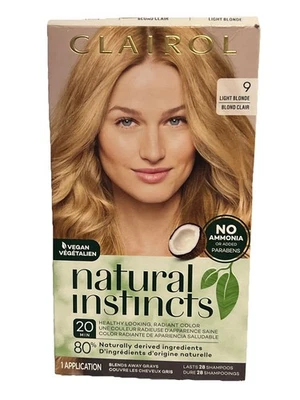 Clairol Vegan Natural Instincts Demi-Permanent 9 Loiro Claro / Saara - Imagem 1 de 4
