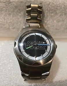 2004 Disney Time Works Star Wars Light Saber Hands Unisex Stainless Steel Watch - Picture 1 of 7