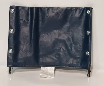 Extensión reposacabezas silla de ruedas 16" vinilo azul marino con accesorio de poste de metal Foto 1 de 4