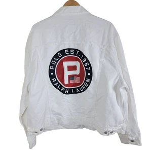 Polo Ralph Lauren Circle P Patch Jeansjacke Gr. Big 2X Yacht Club Challenge - Bild 1 von 13