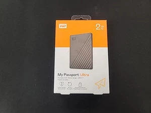 WD My Passport Ultra 2TB Portable External Hard Drive, Silver WDBC3C0020BSL-WESN - Picture 1 of 6