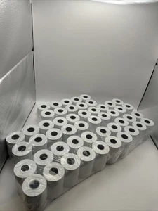 (50 Rollos) Papel Térmico 2 1/4 x 70 55 GSM Papel Alemán Calidad Premium Grande Ro - Imagen 1 de 5