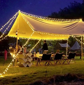 50LED String Lights Outdoor Garden Yard Decor Lamp Waterproof Ball Light Battery - Picture 1 of 15