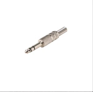 Enchufe de teléfono de audio estéreo Steren 250-115 1/4" con mango de metal - Imagen 1 de 1
