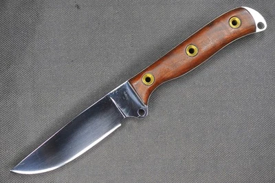 Busse Combat Euro 4.275" Tierra Plana Negro INFI, Lona Texturizada Negra Micarta Foto 1 de 4