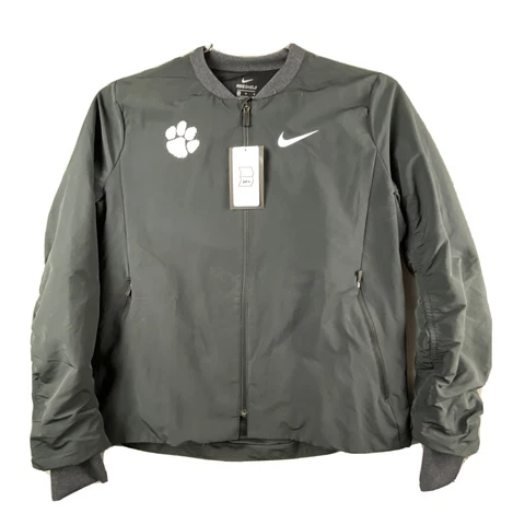 Nike Clemson Tigers Shield Bomber Weather Resistant Jacket Womens M Black AQ3552 Cover