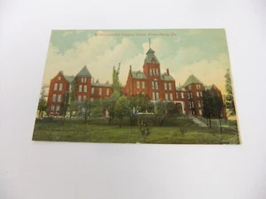 Greensburg Pennsylvania Westmoreland County Home Poorhouse Postcard - Picture 1 of 14