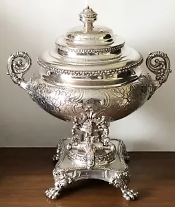 Antique Victorian English Old Sheffield Silver Plate Coffee or Hot Water Urn FAB - Picture 1 of 23