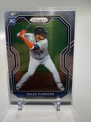 ISAAC PAREDES 2021 Panini Prizm ROOKIE CARD #43 Detroit Tigers - Image 1 of 2