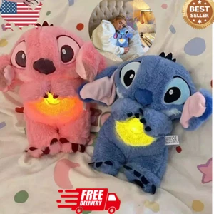 Stitch Breathing Musical Soothing Doll | Sleep & Anxiety Relief Plush Toys Gifts - Picture 1 of 22
