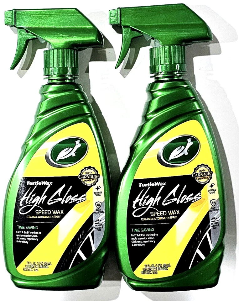 2 Pack Turtle Wax High Gloss Speed Wax Time Saving Carnauba Durability - Image 1 of 1