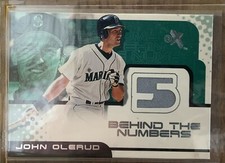 2001 (MARINERS) E-X Behind the Numbers Game Jersey #BH38 John Olerud  