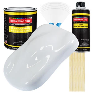 Restoration Shop Winter White Acrylic Enamel Gallon Kit, Auto Paint