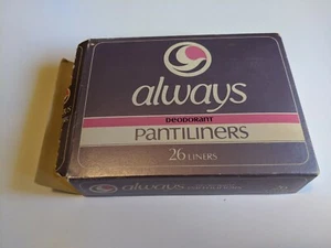 Vintage 1982 Always Pantiliners Strumpfhosen - offene und beschädigte Box - Hinweis lesen - Bild 1 von 5