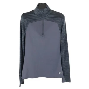 Maglione Under Armour Cold Gear Fitted 1/4 Zip Uomo Grande Strato Base Outdoor - Foto 1 di 12
