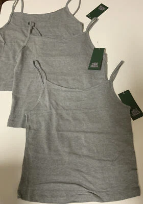👚 WILD FABLE WOMEN'S SLIM FIT CROPPED CAMI TANK TOP, GRAY, SMALL👉LOT OF 3👈🆕 Foto 1 de 4
