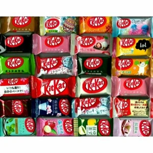 Japanese kit kats mini kitkats 24P ALL DIFFERENT flavors candy Ships From USA - Picture 1 of 3