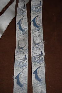 Trafalgar Men's Vintage Braces-Swordfish Print
