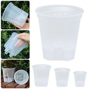 1-20X Self Watering Plant Pots Indoor Plant With Deep Reservior&Drainage Holes - Picture 1 of 15