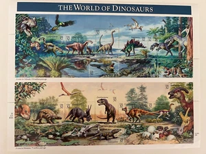 Scott #3136 32c The World of Dinosaurs of 15 Stamps - Picture 1 of 3