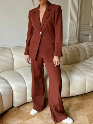 Danielle Bernstein WeWoreWhat Rhinestone Button Blazer Medium $99 New - Image 1 of 4