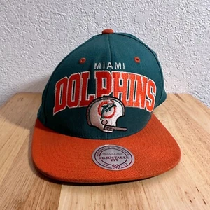 Mitchell & Ness Miami Dolphins Snapback NFL Hat Vintage-Styled - Picture 1 of 8