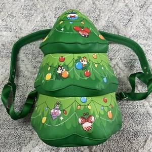 Disney Loungefly Chip And Dale Christmas Tree Backpack NWT - Picture 1 of 4