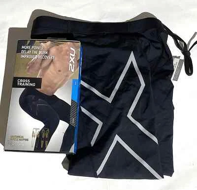 2XU Mens Compression Tights RUN TRIATHLON YOGA CROSS TRAINING COMPRESSION TALL - Image 1 of 4