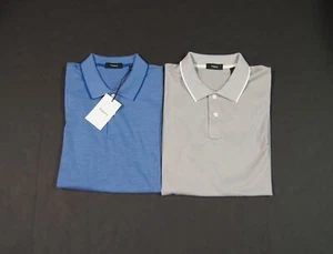 THEORY Men's Slim Fit Tipped Collar Short Sleeve Polo Shirt NEW NWT - Picture 1 of 10