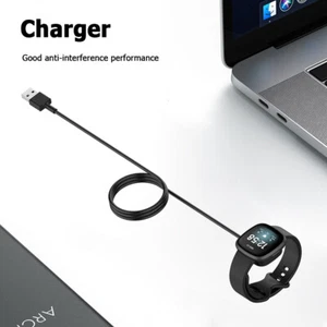 Magnetic USB Charger Fast Charge Charging Dock for Fitbit Versa 3 (30cm) - Zdjęcie 1 z 12