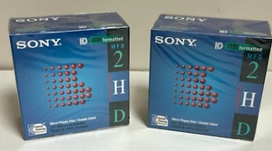 Sony 3,5" IBM formatierte Disketten 1,44 MB 10MFD-2HD 10er Pack Neu - 2 Karton Posten - Bild 1 von 2