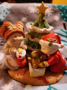 1984 Keramik Xavier Roberts Kohl Patch Weihnachtsbaum Figur Dekoration - Bild 1 von 15