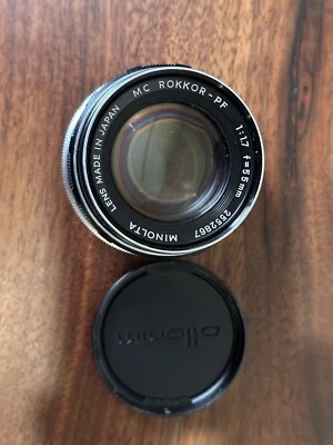 Minolta MC ROKKOR-PF 55mm f1.7 w/ Lens Cap, Fast Prime, Mirrorless Compatible! - Image 1 of 4