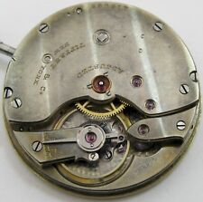 Quality Tiffany Agassiz Pocket Watch Movement for parts .. 37.7 mm fit Open Face