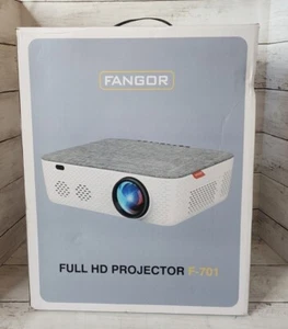 Fangor Projector Full HD Model F-701 w/ Carry Bag Bundle White - Picture 1 of 2